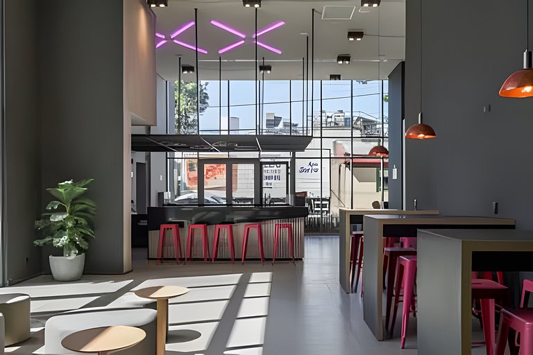 (ONVO) Studio moderno, com Coworking e Academia