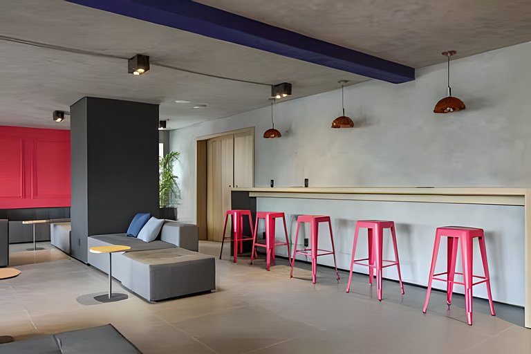 (ONVO) Studio moderno, com Coworking e Academia