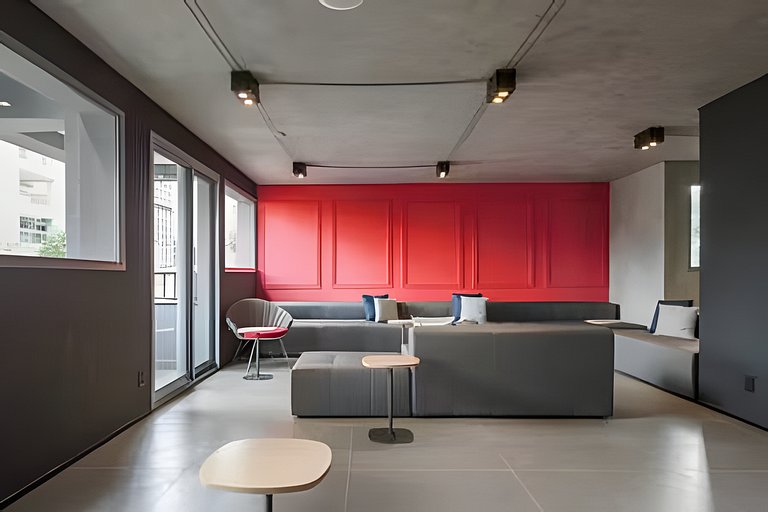 (ONVO) Studio moderno, com Coworking e Academia