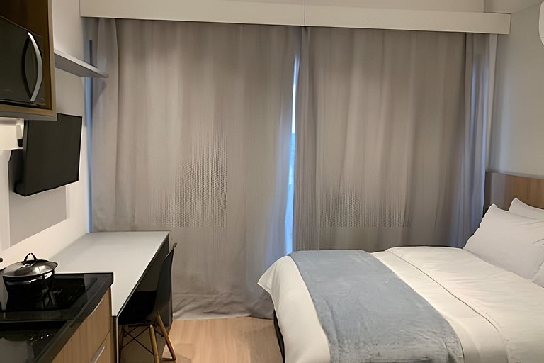 (ONVO) Studio c/varanda grande-academia, coworking