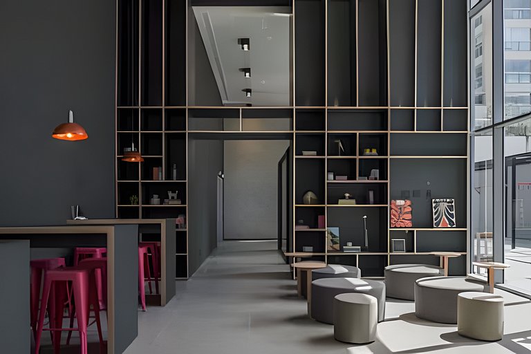 (ONVO) Studio c/varanda grande-academia, coworking