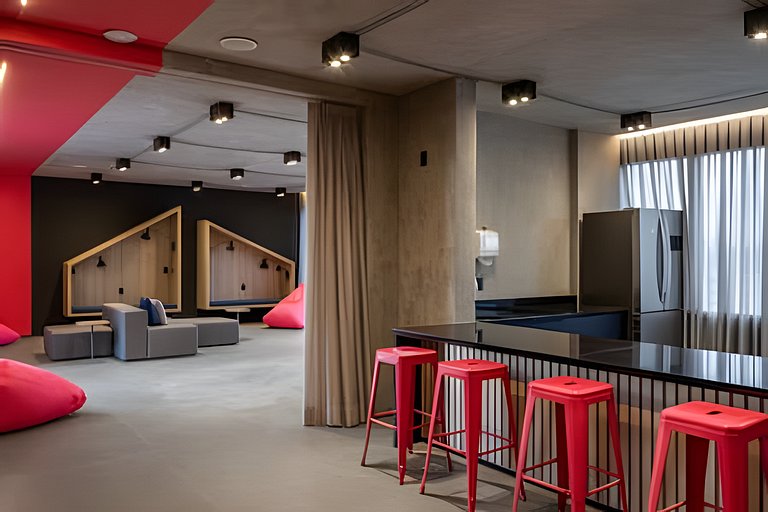 (ONVO) Studio c/varanda grande-academia, coworking