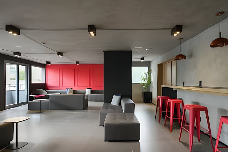 (ONVO) Studio c/varanda grande-academia, coworking