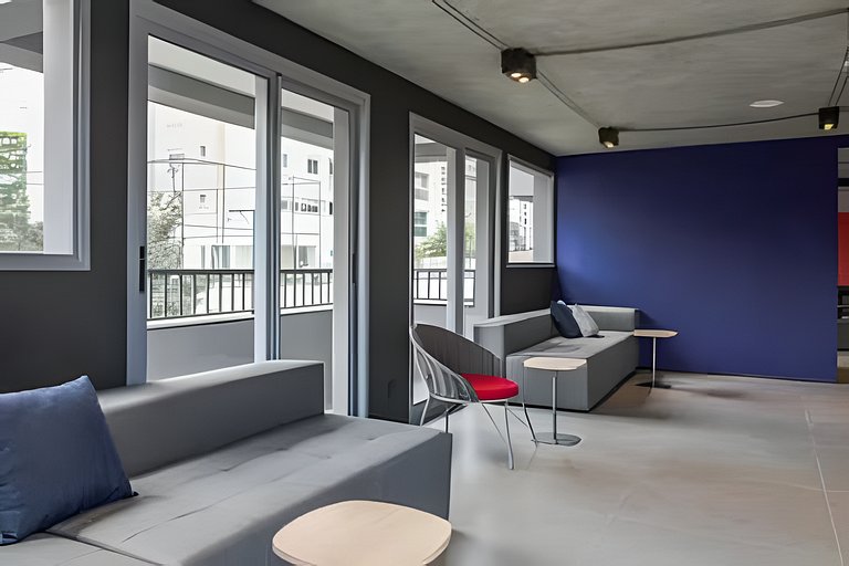 (ONVO) Studio c/varanda grande-academia, coworking