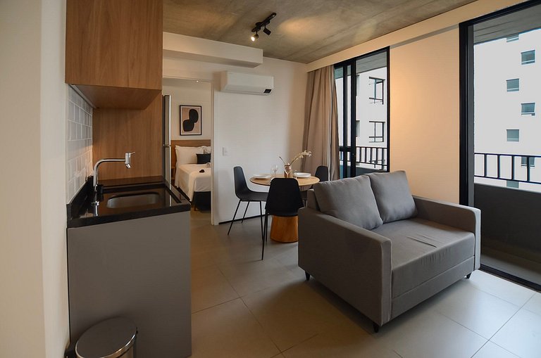 Studio 2 Quartos c/ Varanda - On Jardins by Housi