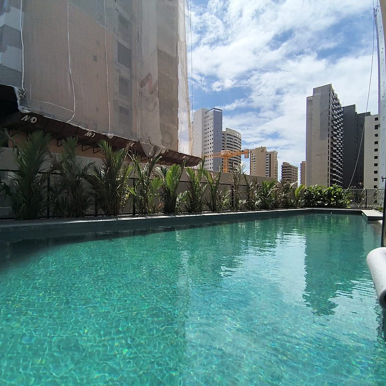 Studio moderno a 5 min da praia | Meireles