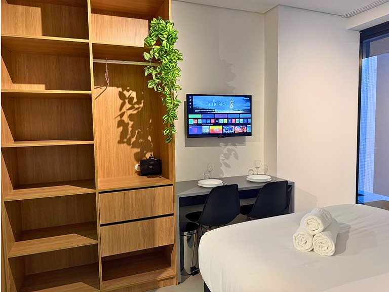 Studio moderno em Maceío | 350m da praia e da orla