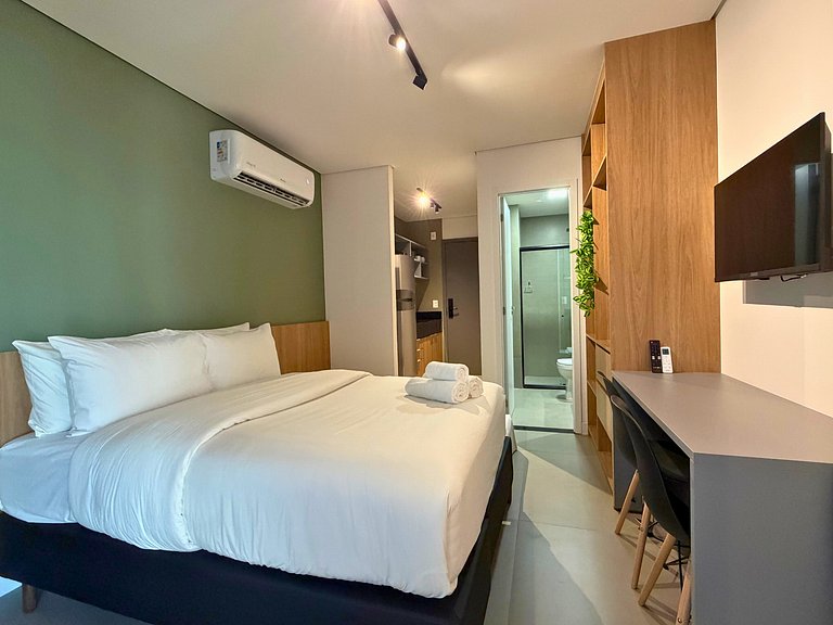 Studio moderno em Maceío | 350m da praia e da orla