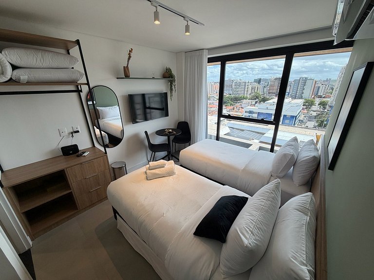 Studio c/ 3 camas s/ | A 350m da praia