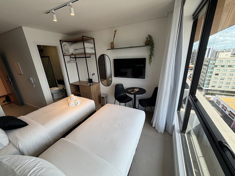 Studio c/ 3 camas s/ | A 350m da praia