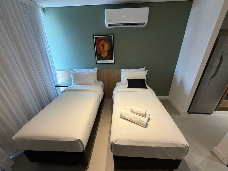 Studio c/ 3 camas s/ | A 350m da praia