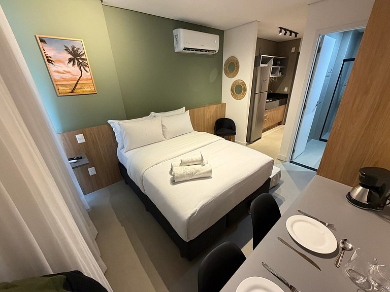 Studio p/ 3 em maceío | A 350m da praia e da orla