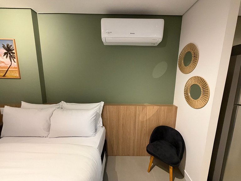 Studio p/ 3 em maceío | A 350m da praia e da orla