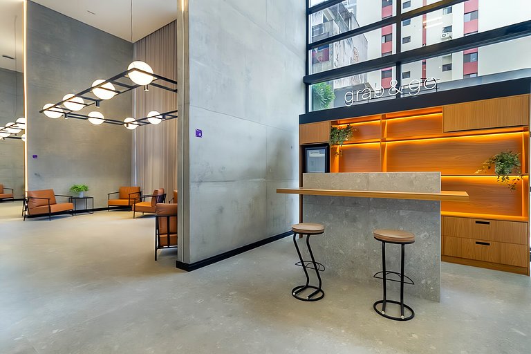 Studio Moderno com Varanda na Bela Vista by Housi