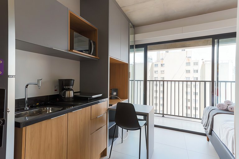 Studio Completo na Bela Vista by Housi