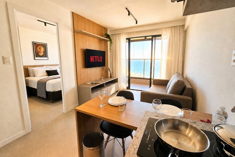 Studio Moderno a 5 min do Shopping e da Praia