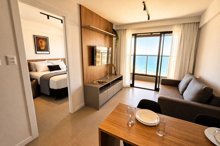 Studio Moderno a 5 min do Shopping e da Praia